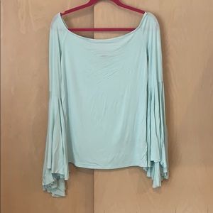 Free people blue shirt